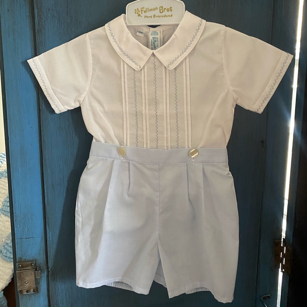 Feather Stitched Bobby Suit by Feltman Bros